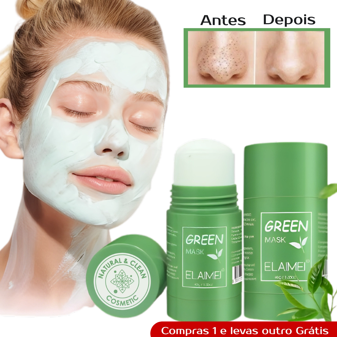 1 + 1 GRÁTIS | GREENMASK™ - O primeiro creme coreano de luxo para eliminar borbulhas e conseguir uma pele radiante em poucos dias.