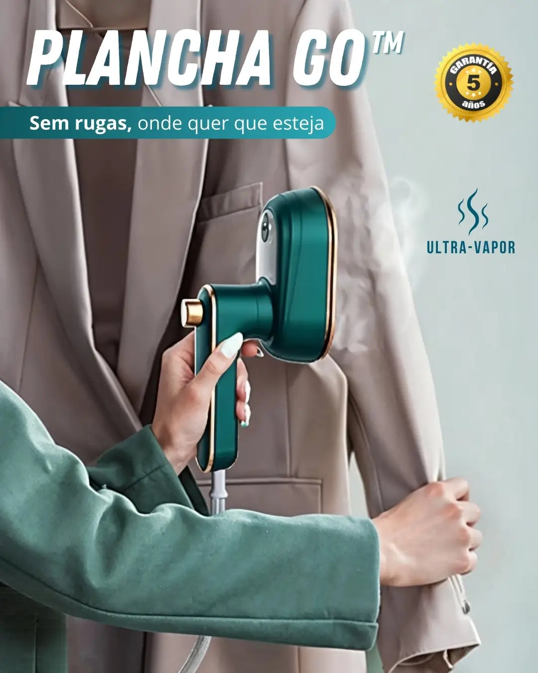 PlanchaGO™ - Sem rugas, onde quer que esteja