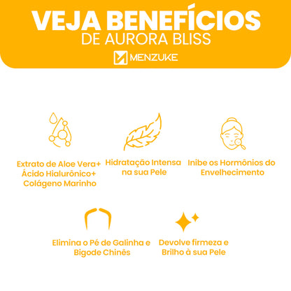 Base Aurora Bliss® | Sinta-se 7 anos mais jovem disfarçando as imperfeições da idade. (Hoje Gráis Esponja Profissional).