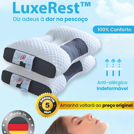 LuxeRest™ - Eliminarás a dor no pescoço para voltar a dormir como um bebê (Resultados desde a primeira noite). 1