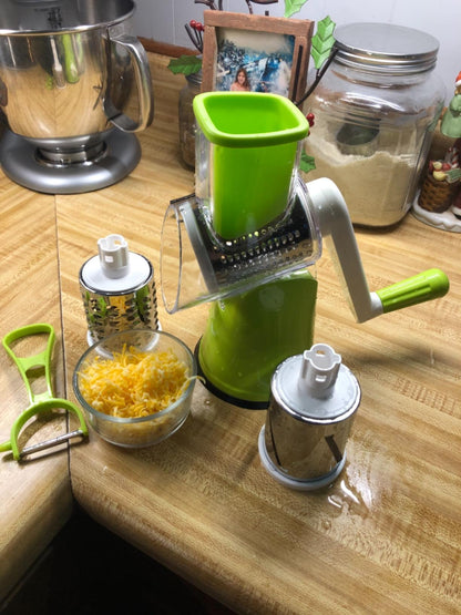 CORTEMIX™ - Corta batatas, queijo e legumes em tempo recorde. Inclui 3 cabeçotes. (+ Frete GRÁTIS).