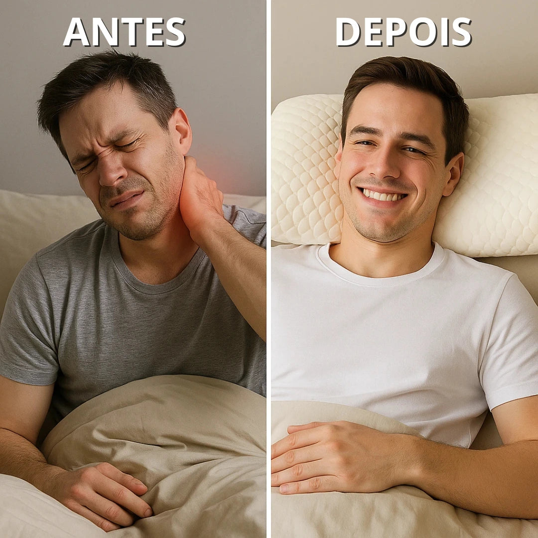 SLEEPFORM™ - Eliminarás a dor no pescoço para voltar a dormir como um bebê (Resultados desde a primeira noite) +HOJE REGALO Almofada Viagem