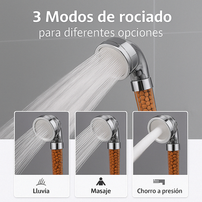 Heikel 3x | O chuveiro iónico inovador que aumenta a pressão da água e cuida da sua pele com o seu filtro triplo (+ HOJE 2 toalhas de oferta)