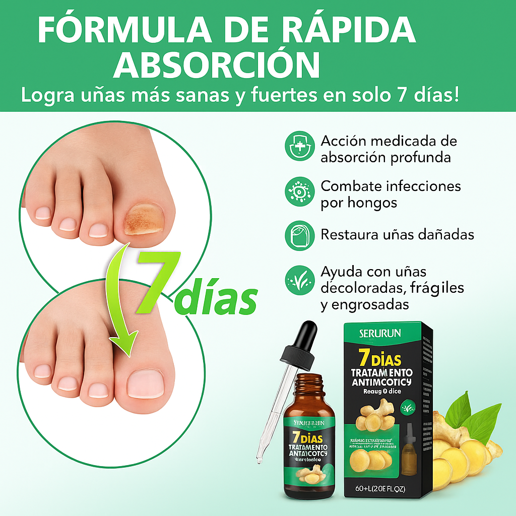 Óleo Natural MycoStop™ – Unhas prontas para praia e piscina: elimina fungos desde a raiz e apaga o amarelo (Com remédios naturais + Envio GRÁTIS)