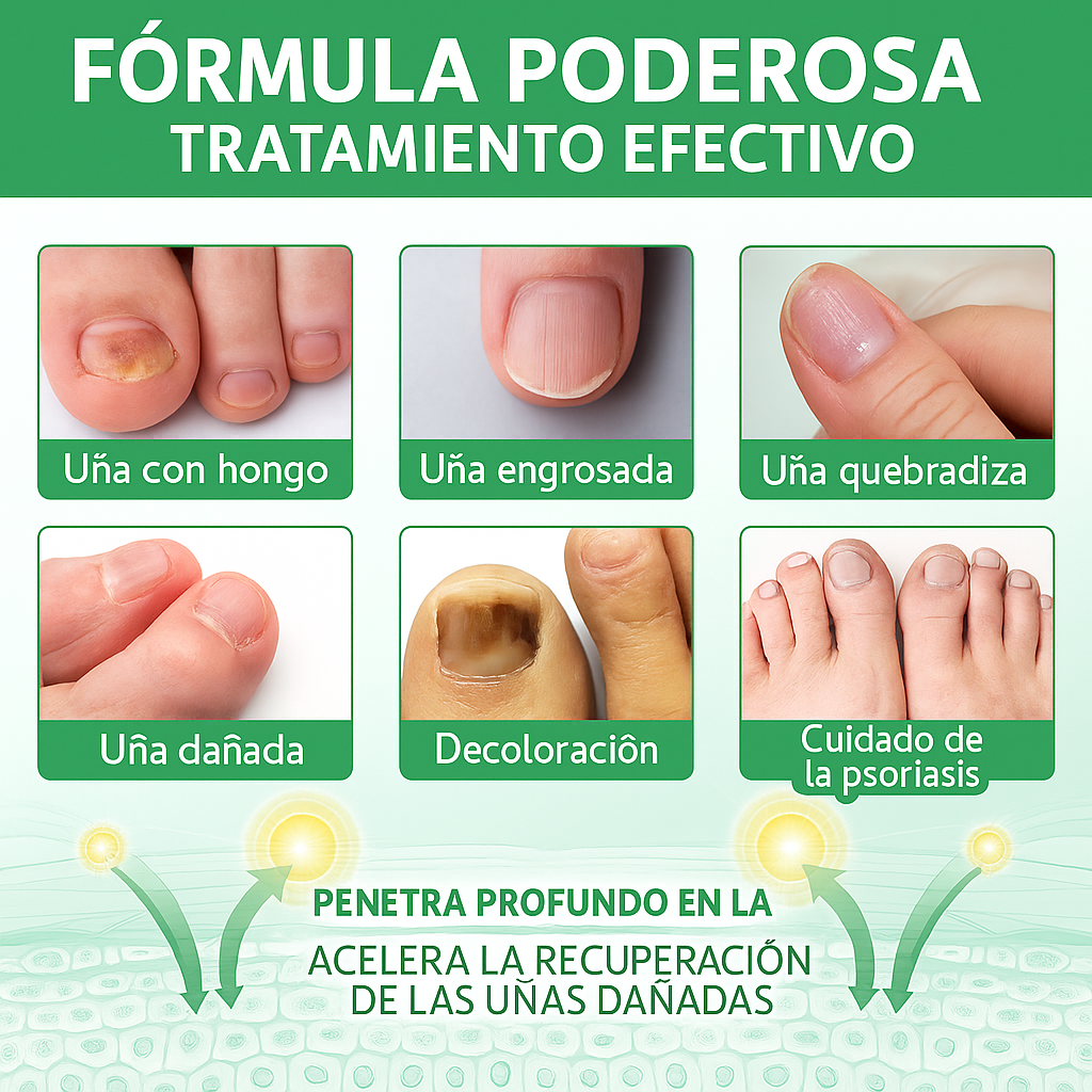 Óleo Natural MycoStop™ – Unhas prontas para praia e piscina: elimina fungos desde a raiz e apaga o amarelo (Com remédios naturais + Envio GRÁTIS)