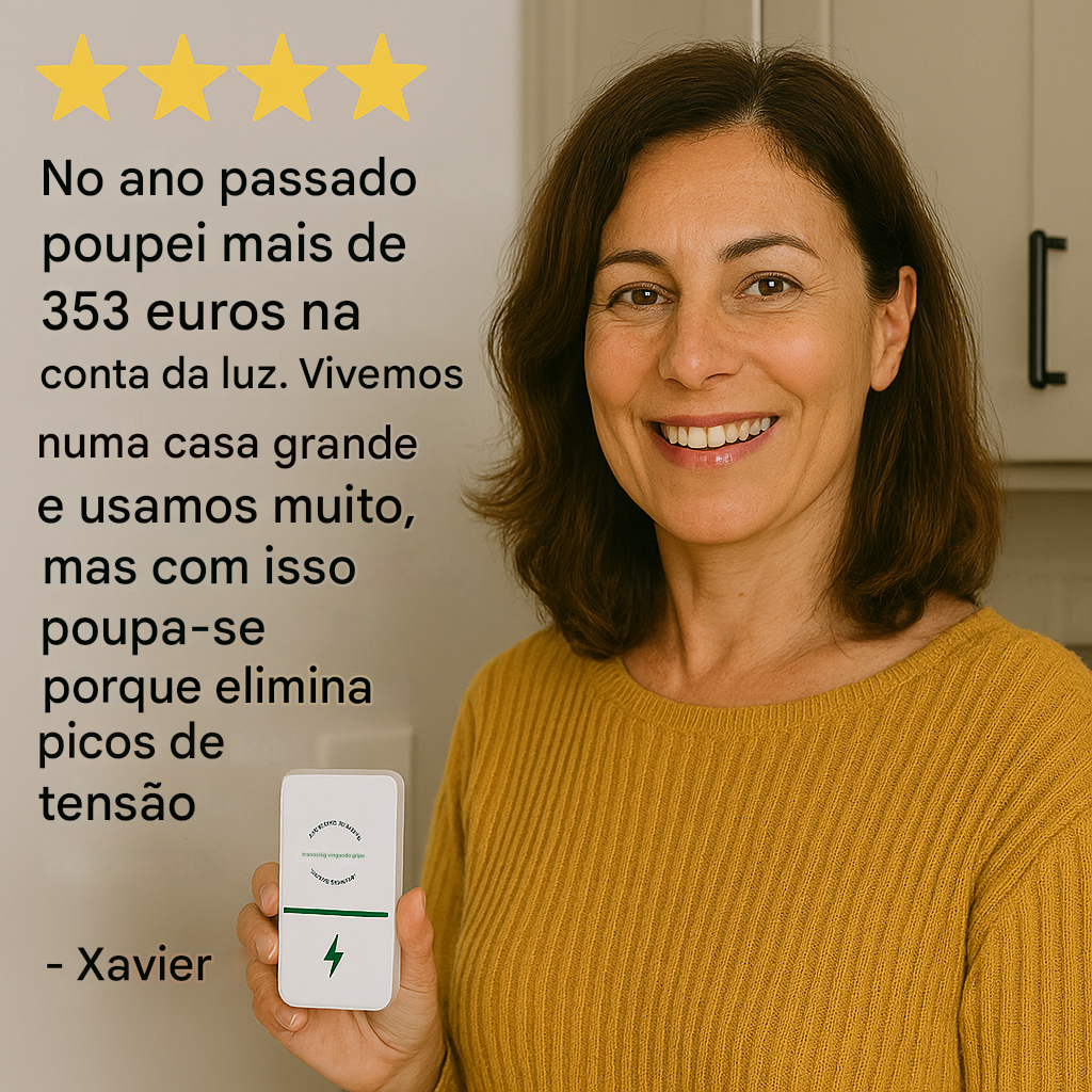 1 + 1 GRÁTIS | PowerSAVE™ – Elimina os picos de tensão e reduz a fatura da luz. *Sem necessidade de manutenção.