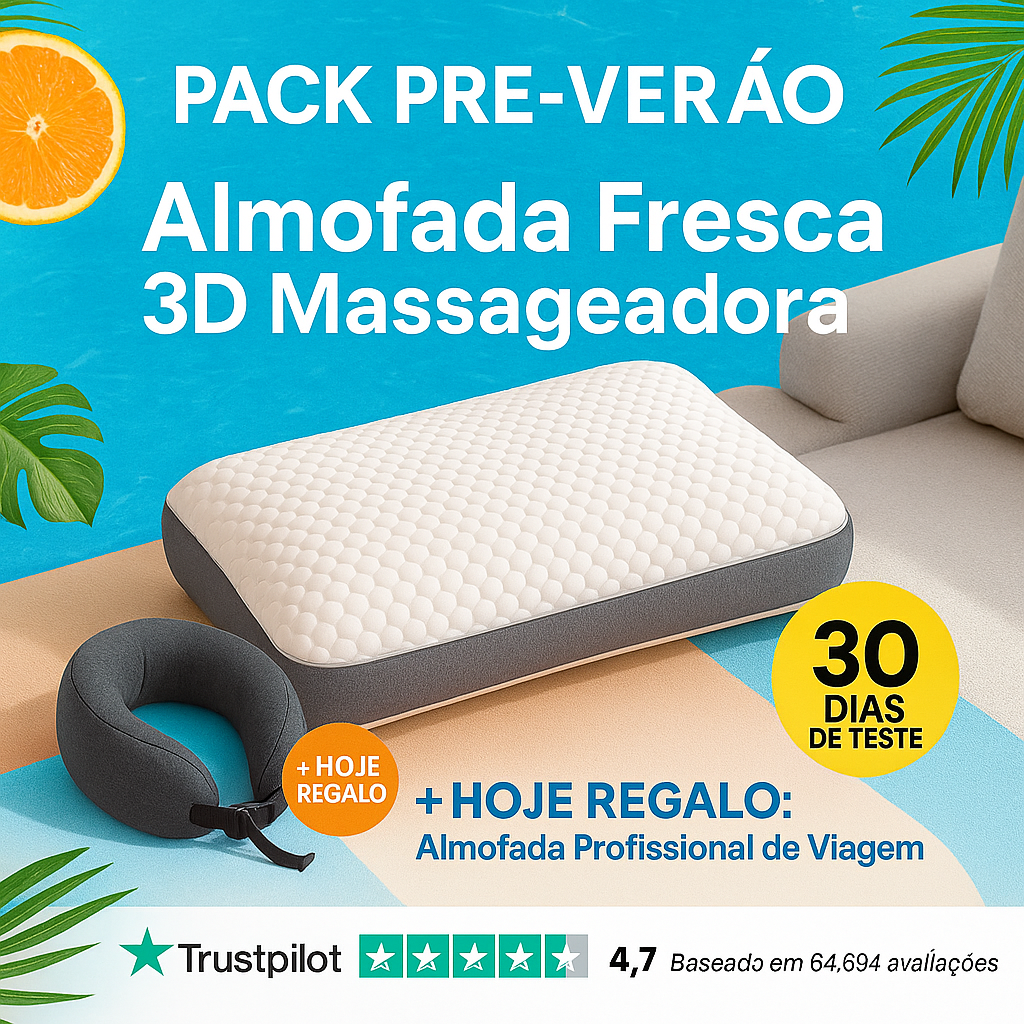 SLEEPFORM™ - Eliminarás a dor no pescoço para voltar a dormir como um bebê (Resultados desde a primeira noite) +HOJE REGALO Almofada Viagem