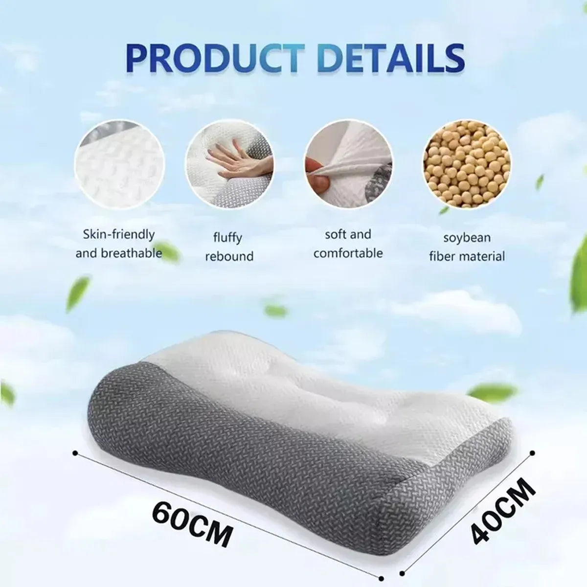 1+1 GRÁTIS | CONFORTSLEEP™ - A única almofada viscoelástica do mercado com suporte para a curvatura do pescoço. (Inclui capas GRÁTIS + 30 noites de teste)
