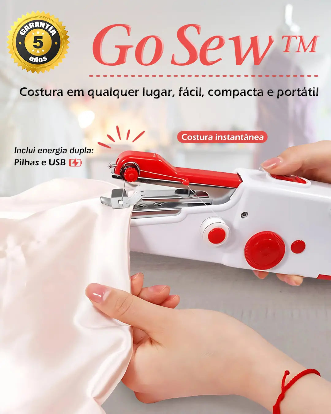 GoSew™ - Costura em qualquer lugar, fácil, compacta e portátil