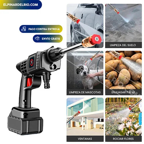 Hidrolavadora WaterJET PRO™ (Hoje 2 baterias GRÁTIS) + MOTOSERRA A BATERIA GRÁTIS enquanto durarem os stocks 0