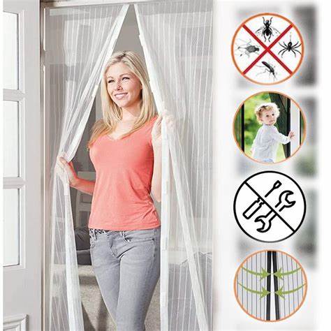 2 x MagneticPRO ORIGINAL™ – A inovadora mosquiteira magnética com fecho automático (Tamanho UNIVERSAL 1m x 2m, compatível com qualquer superfície)