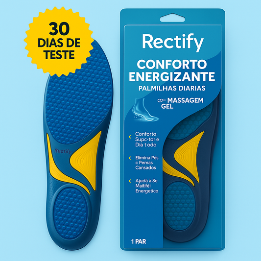 Rectify™ Gel – Alívio imediato para pés cansados. (Tamanho universal, recortável) – Par incluído com Envio GRÁTIS