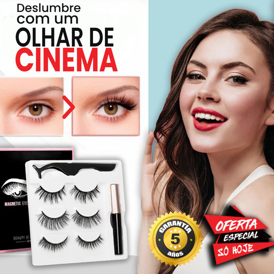 Eye Glow™ | As primeiras pestanas magnéticas que te fazem sentir bonita instantaneamente enquanto cuidam das tuas pestanas naturais (Pack de 3 estilos)