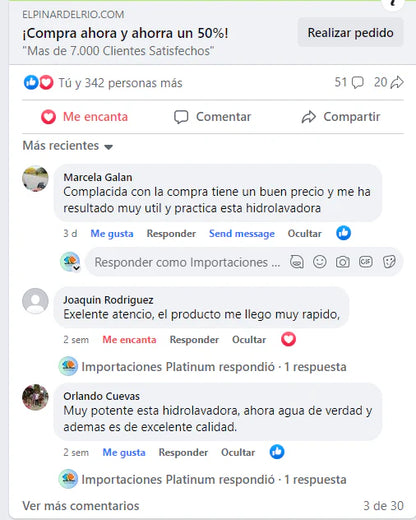 Hidrolavadora WaterJET PRO™ (Hoje 2 baterias GRÁTIS) + MOTOSERRA A BATERIA GRÁTIS enquanto durarem os stocks 0