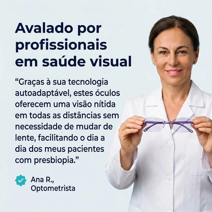 Gafas Blu Progresivas Inteligentes™ – Visão de perto, intermédia e ao longe numa única gafa (Não necessita de graduação, inclui estojo em couro e TESTE GARANTIDO de 30 DIAS)