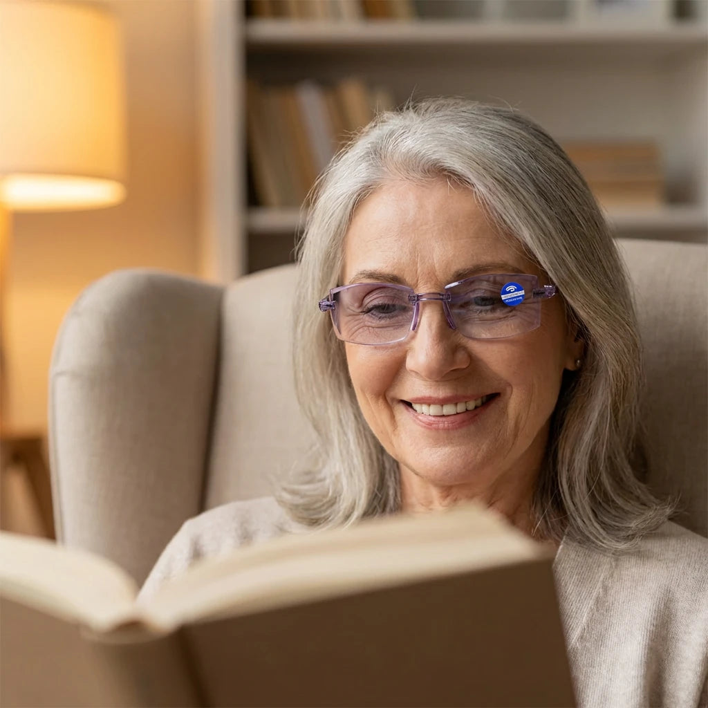 Gafas Blu Progresivas Inteligentes™ – Visão de perto, intermédia e ao longe numa única gafa (Não necessita de graduação, inclui estojo em couro e TESTE GARANTIDO de 30 DIAS)