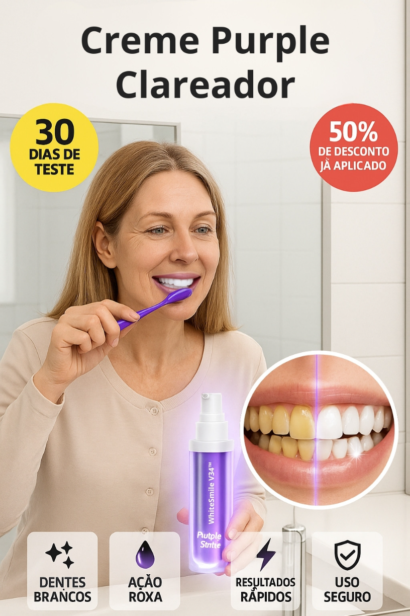 WhiteSmile V34™ – Sorriso branco e radiante no instante, sem amarelo nem dor (+Aprovado por dentistas +Tecnologia de correção de cor + ENVIO GRÁTIS)
